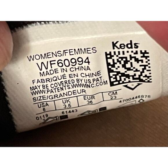 KEDS womens wool slip on sneakers size 6 denim blue color quilted pattern - Picture 10 of 10